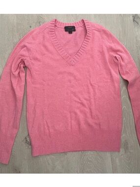 J. Crew Men's V-Neck Sweater in Pink